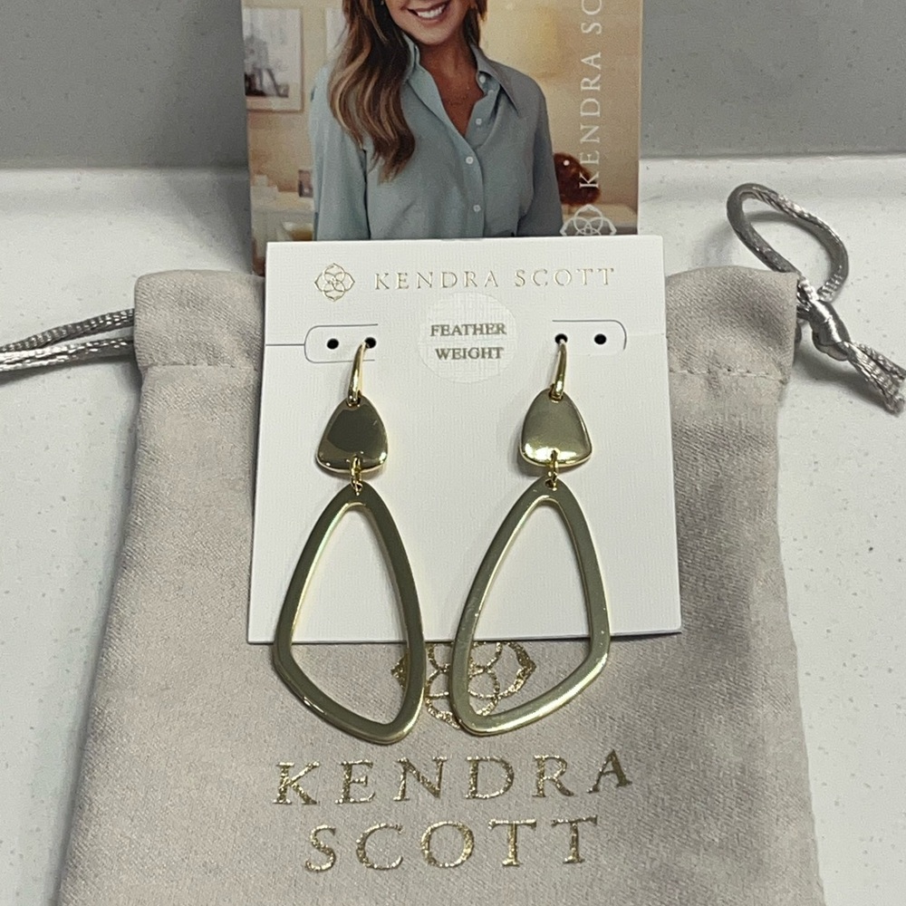 Kendra Scott Kira Gold Drop Earrings